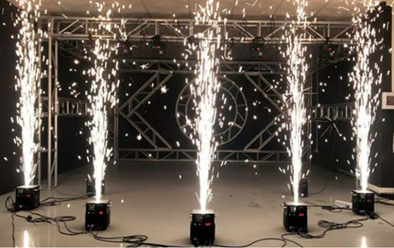 DMX 電動チタン粉 冷たいスパークラー ステージ 噴水 花火  pirotechnic スパークダンスマシン