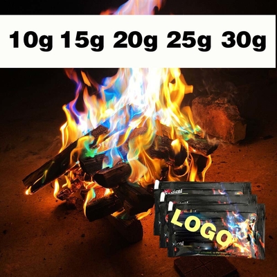 10g/25g 色火 炎 粉火 キャンプ火  pirotechnics 炎 トリック 野外キャンプ ピクニック