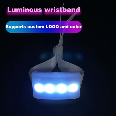 オーダーメイド Dmx 制御 LED フレッシュ リストバンド イベント レイブパーティー