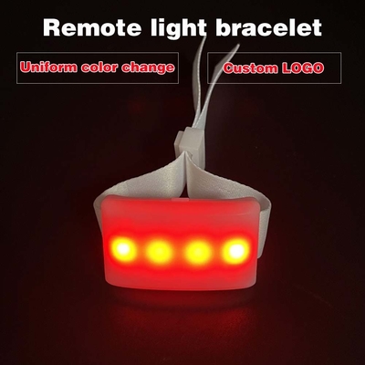 パーティー 大イベント カスタム ロゴ ライトアップ 腕帯 リモコン LED ライト ブレスレット