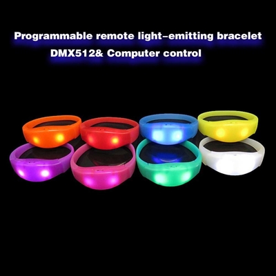 2024 DMX 512 照明 リモート制御 LED ブレスレット RGB パルセラ Brasil luz gira パルセラ LED コントロール DMX