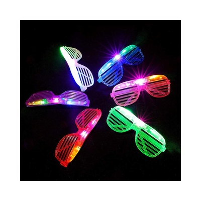 LED 玩具 カラー シャッター 輝くメガネ パーティー LED 眼鏡 誕生日 パーティ用品 フレッシュ 変化する 3D 輝くメガネ