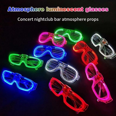 LED メガネ ネオンサングラス ライトアップ メガネ パーティ用品 レイブ コスチューム パーティ DJ サングラス 誕生日 パーティ装飾