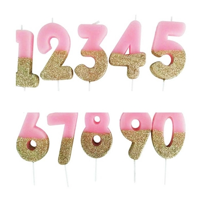 デジタルキャンドル 0-9 トッパーケーキ 可愛いピンク ブー ホワイト 小帽子 誕生日キャンドル トッパーケーキ キャンドル