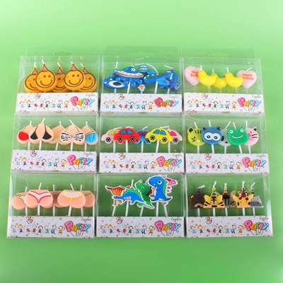 カートンカーの形のアートキャンドル 子供のためのケーキの飾り メキシコで手作り 約110g