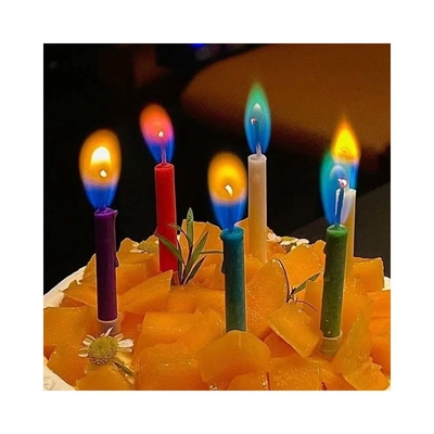 パーティの飾り付けや誕生日祝いのためのクリエイティブな虹の炎のろうそく