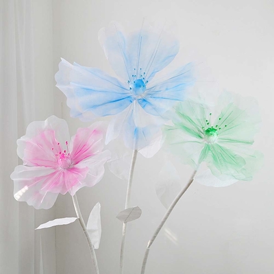 結婚式パーティの飾り付けディスプレイのためのPE泡製のカスタマイズされた赤巨人花セット